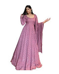 Traditional Anarkali Gown with Dupatta Set, Full Length Gown, Wedding