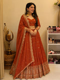 Kedar Fab Embroidered Semi Stitched Lehenga Choli