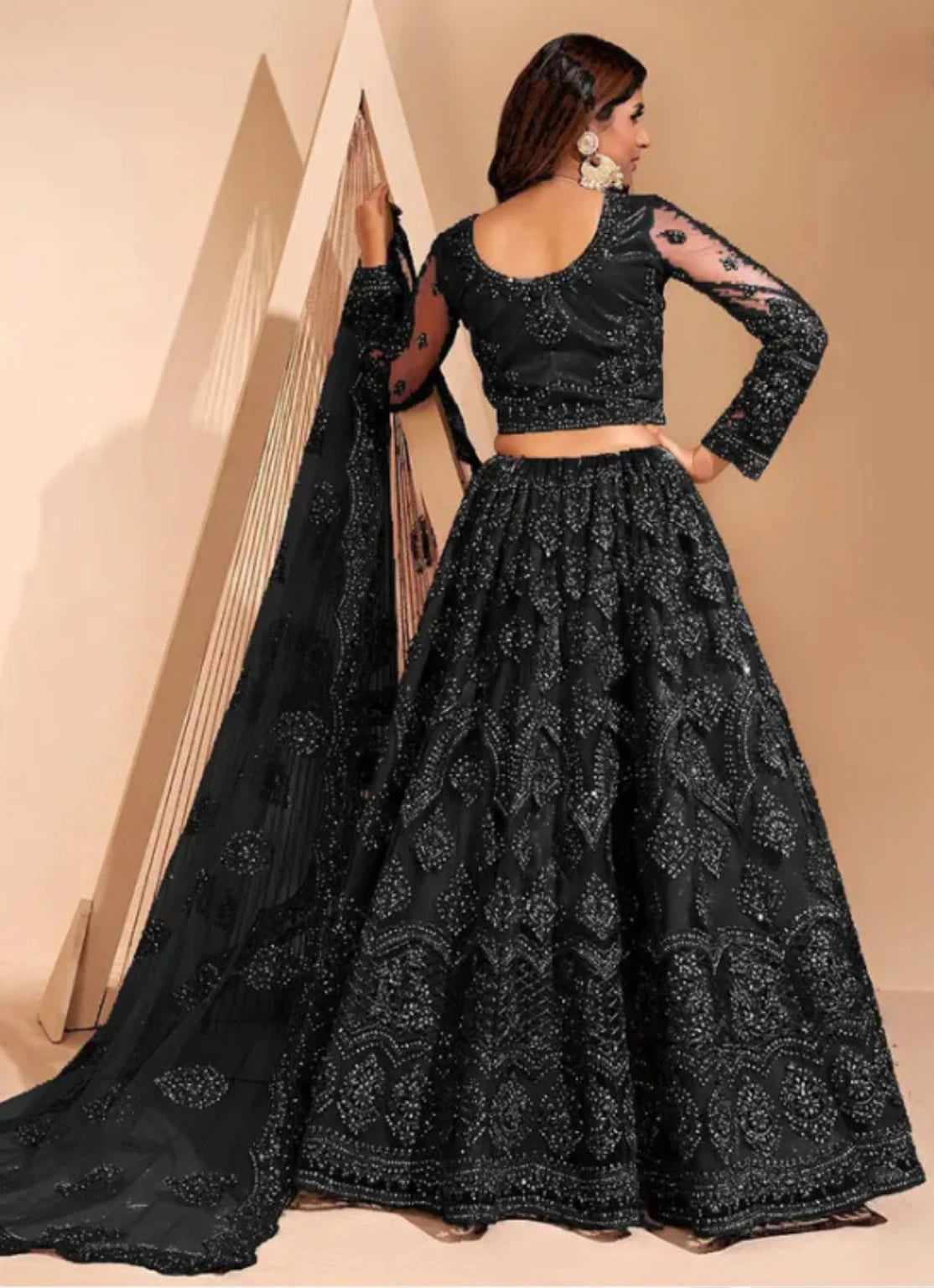 Styloxia Embellished Semi Stitched Lehenga Choli