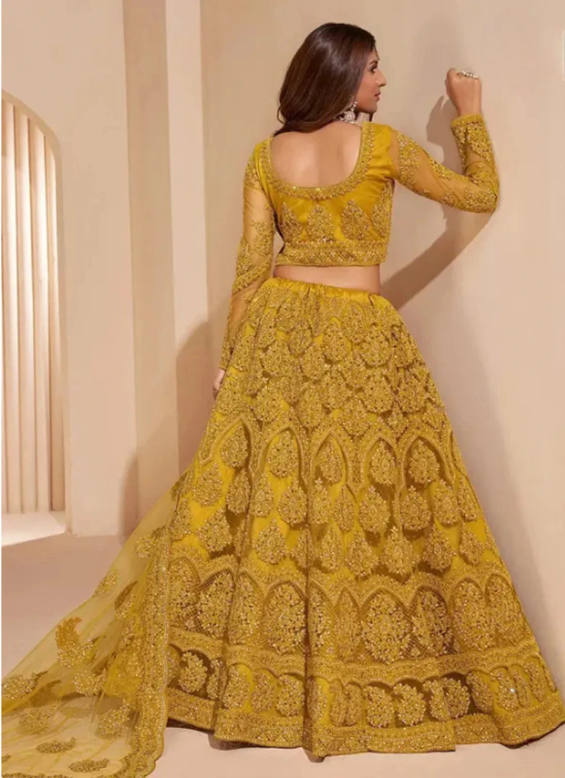 Styloxia Embellished Semi Stitched Lehenga Choli