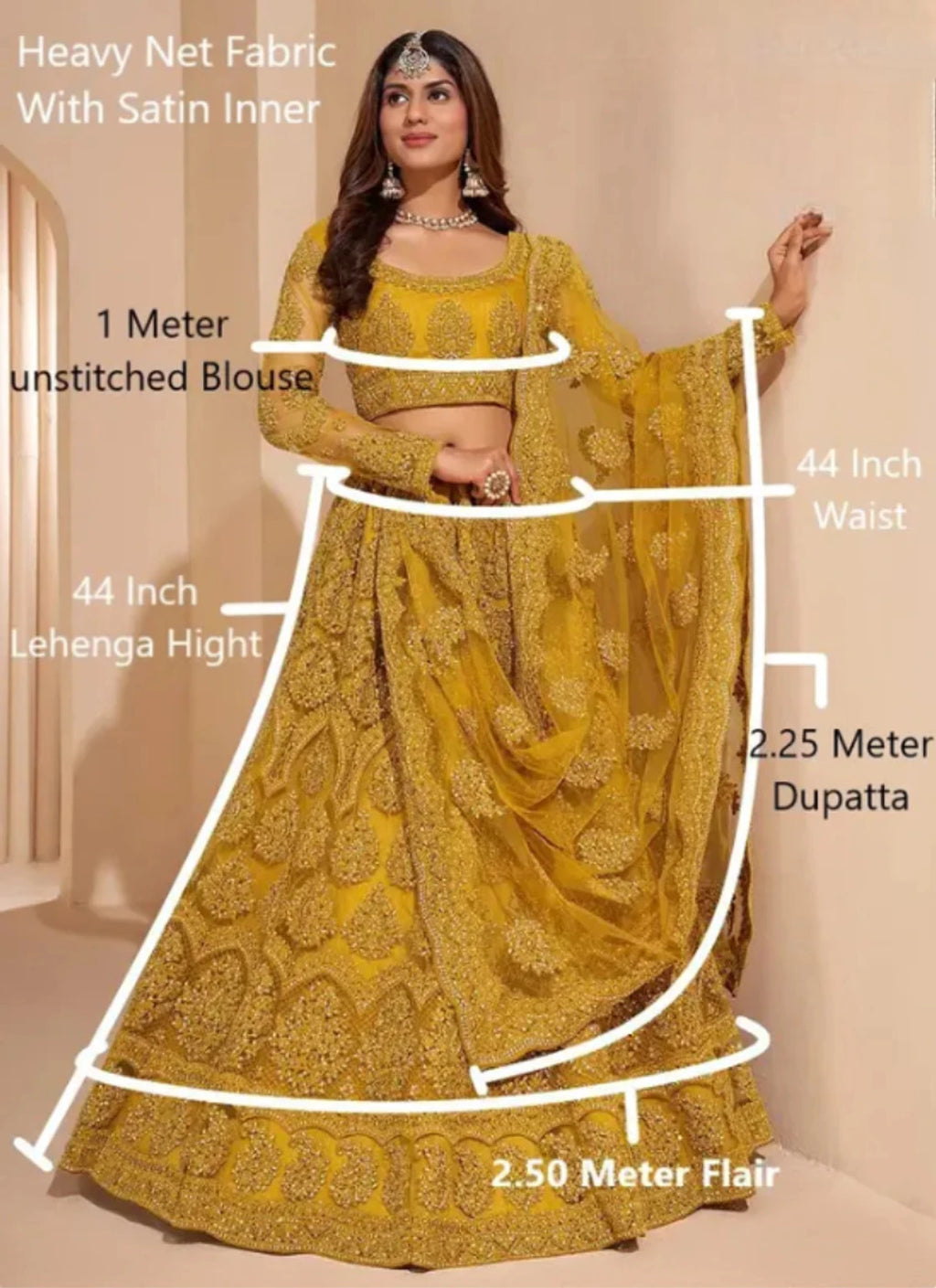 Styloxia Embellished Semi Stitched Lehenga Choli