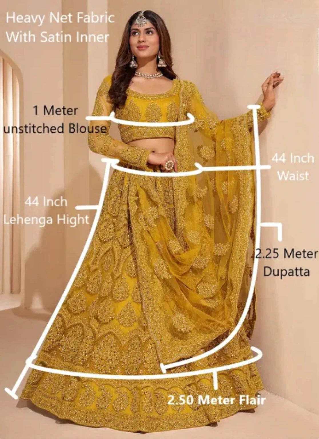 Styloxia Embellished Semi Stitched Lehenga Choli