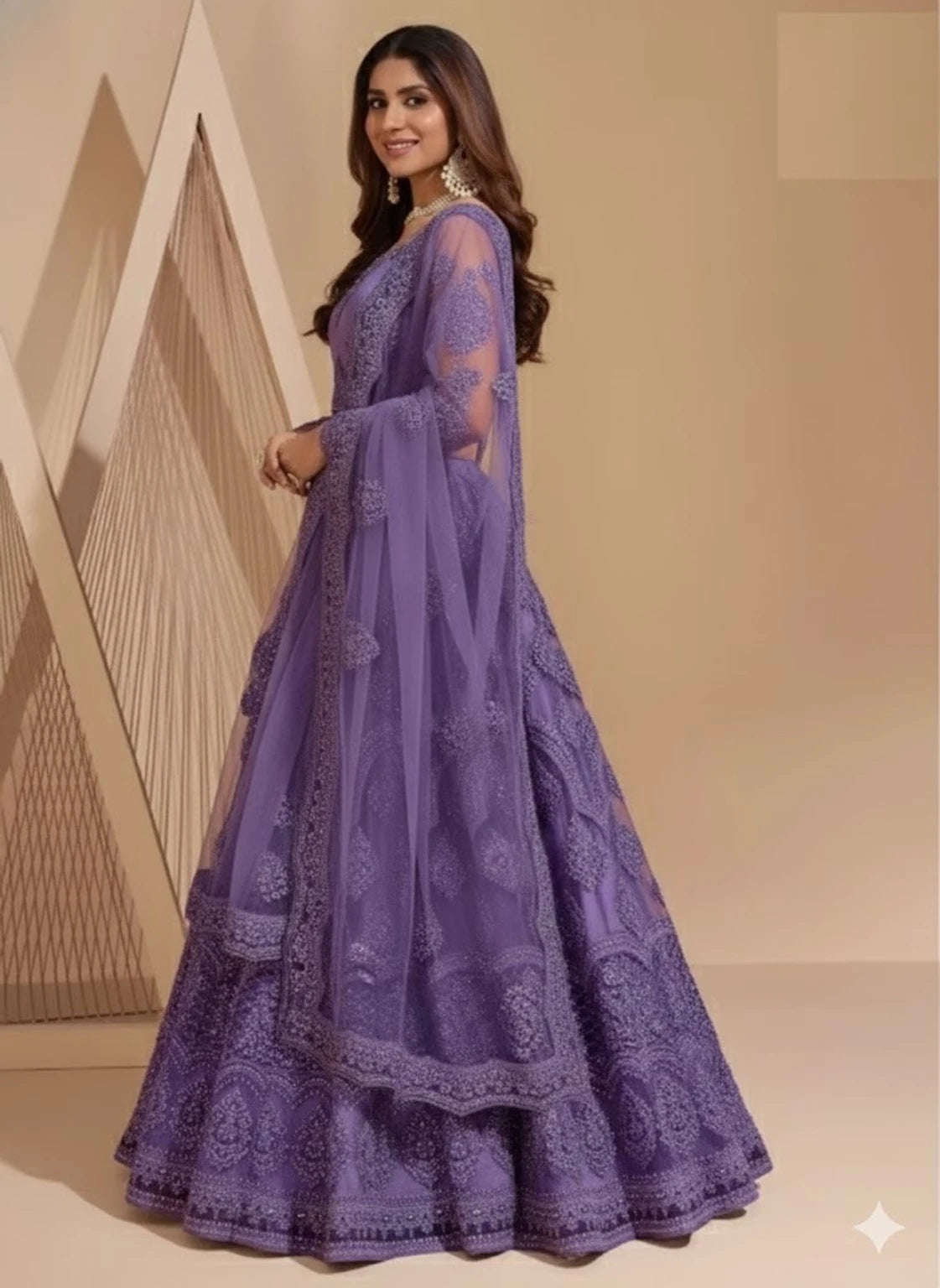 Styloxia Embellished Semi Stitched Lehenga Choli