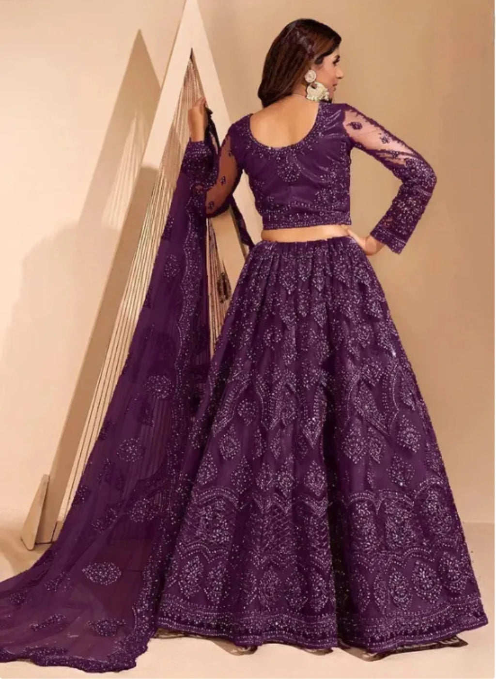 Styloxia Embellished Semi Stitched Lehenga Choli