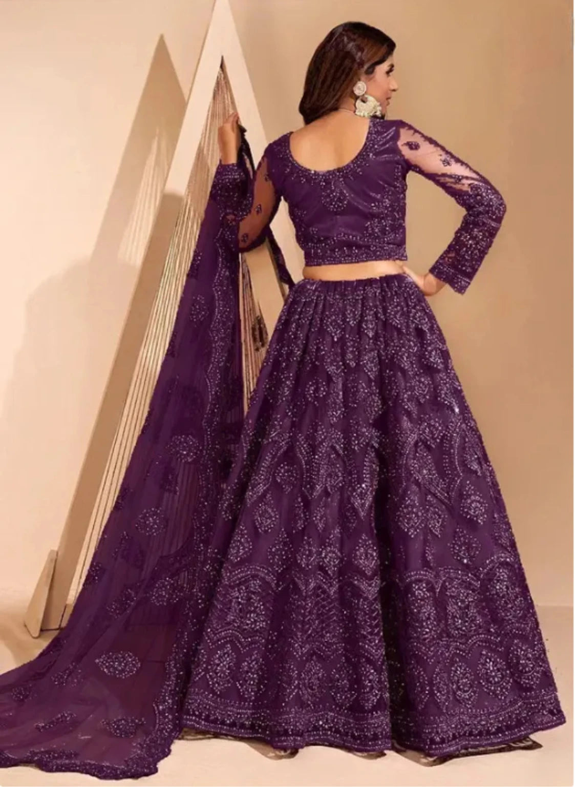 Styloxia Embellished Semi Stitched Lehenga Choli