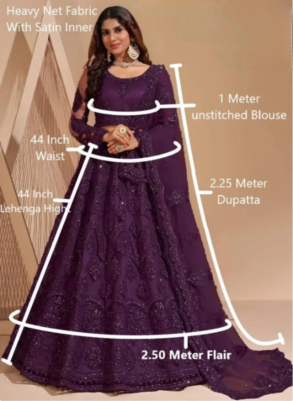 Styloxia Embellished Semi Stitched Lehenga Choli
