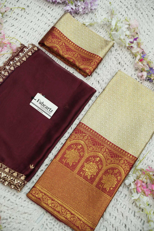 Divastri Solid Semi Stitched Lehenga Choli