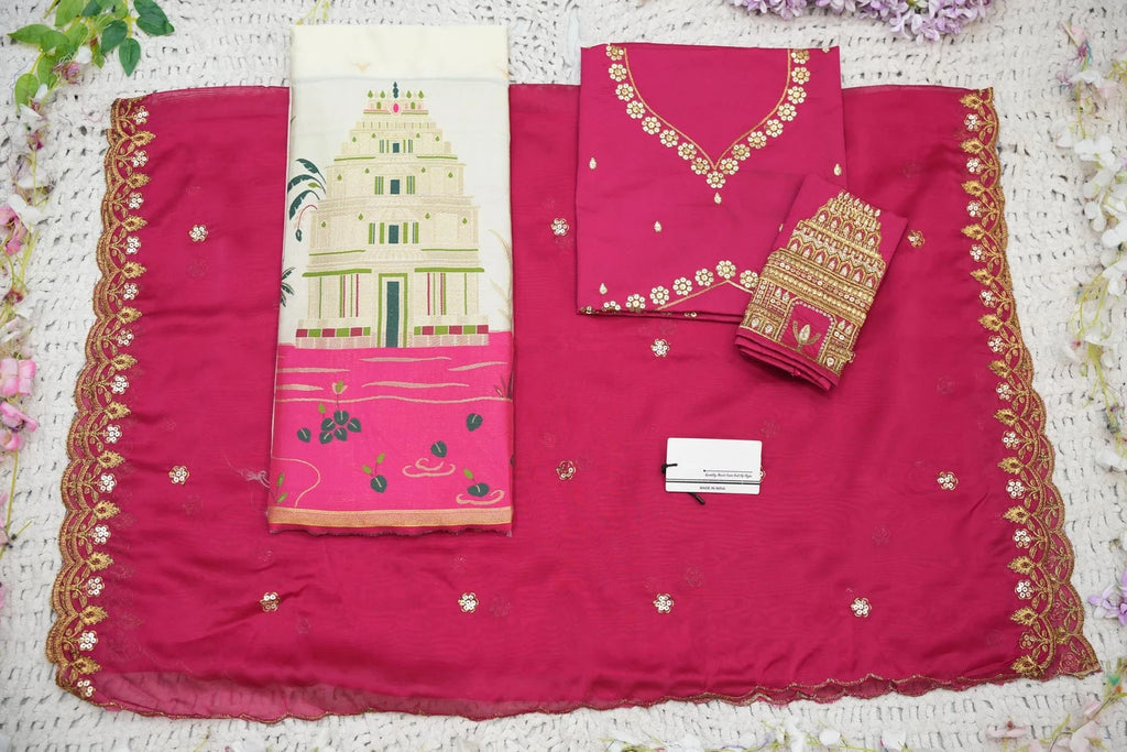 Solid Semi Stitched Lehenga Choli