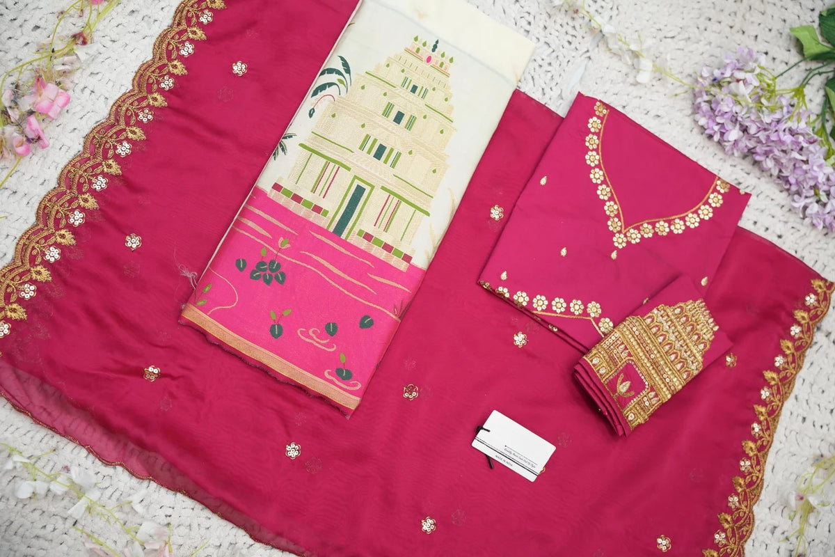 Solid Semi Stitched Lehenga Choli