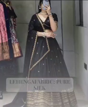 Kedar Fab Embroidered Semi Stitched Lehenga Choli